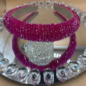Fuchsia Crystal Headband (as is) Headband only